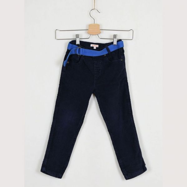 Modré manšestrové kalhoty Bluezoo, vel. 110