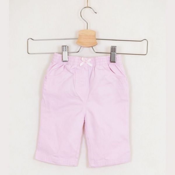 Růžové kalhoty s mašličkou George, vel. 68