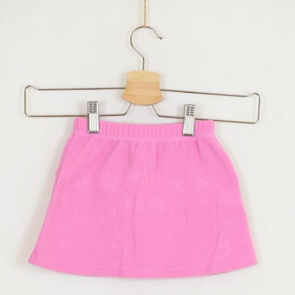 Růžová fleesová sukně, vel. 86