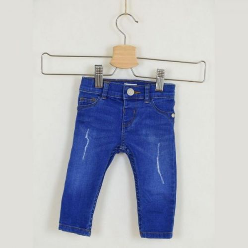 Modré jeans s prošoupáním RIVER ISLAND, vel. 68