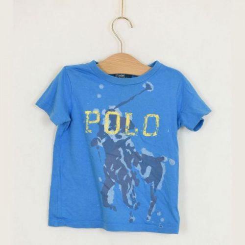 Modré triko s koněm Ralph Lauren, vel. 98