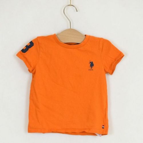 Oranžové triko s logem Ralph Lauren, vel. 98