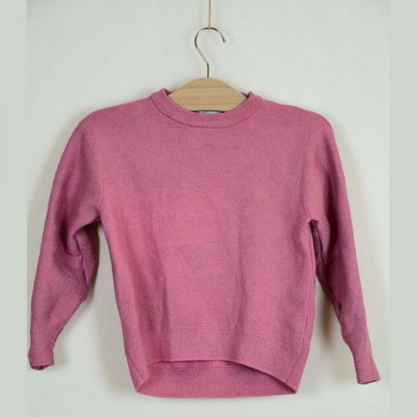 Růžový třpytivý svetr Zara, vel. 134