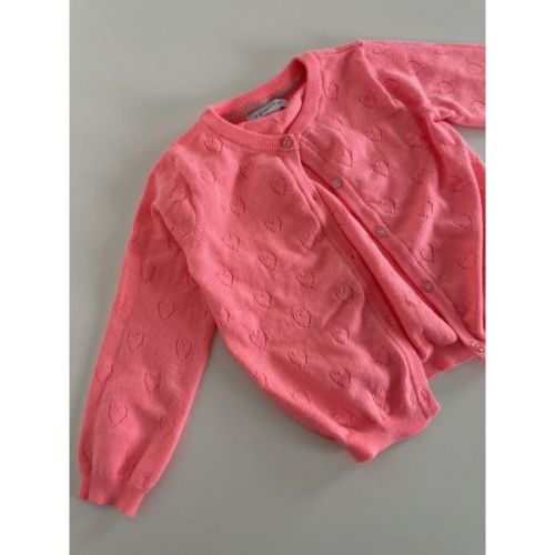 Růžový svetr se srdíčky Primark, vel. 104