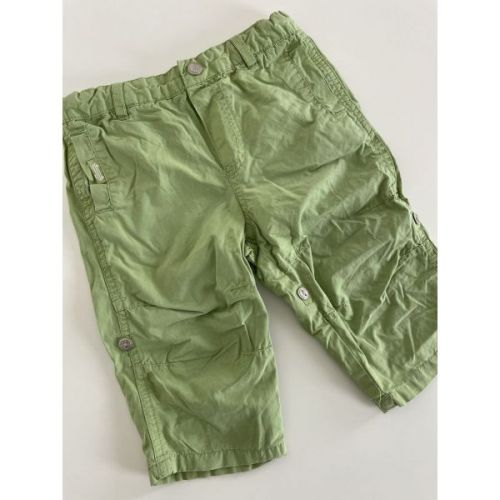 Zelené plátěné kalhoty H & M , vel. 74