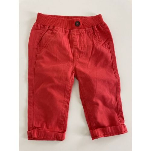 Červené plátěné kalhoty George, vel. 62
