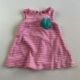 Růžové proužkované šaty Joules, vel. 68