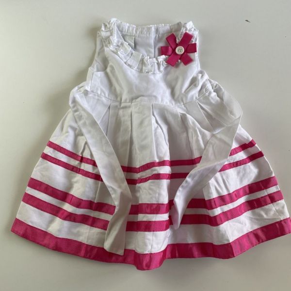 Bílo růžové společenské šaty Jasper Conran, vel. 68