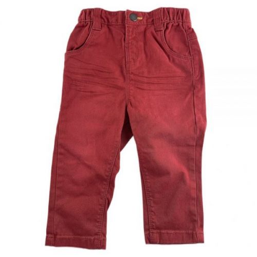 Červené plátěné kalhoty Tu, vel. 80