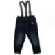 Modré jeans se šráky F & F, vel. 74