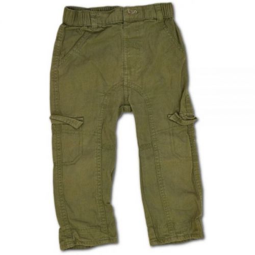 Zelené plátěné kalhoty Nutmeg, vel. 86