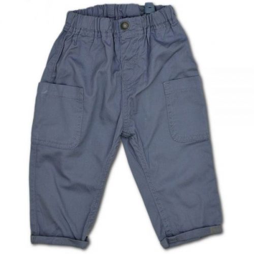 Modré plátěné kalhoty H & M , vel. 74
