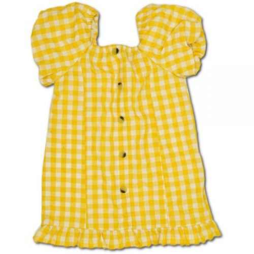 Žluté kárované šaty Primark, vel. 98