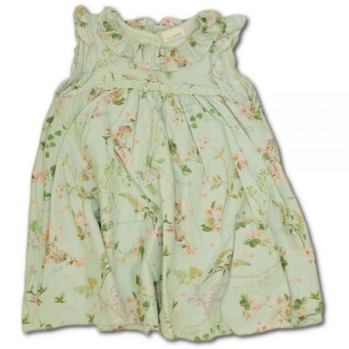 Zelené květované šaty Next, vel. 86