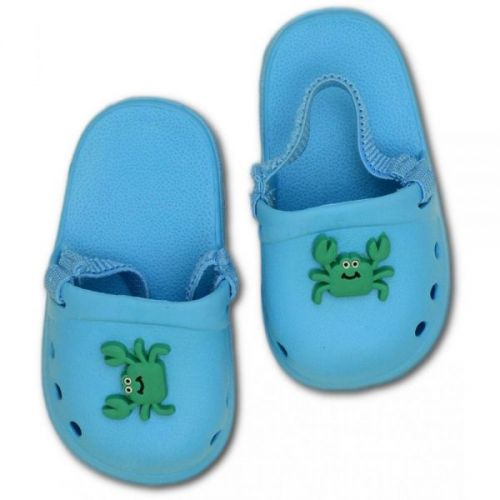 Modré gumové letní boty, vel. 74