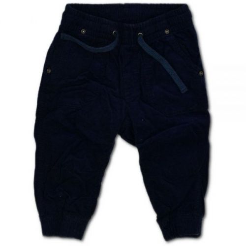 Modré zateplené manšestrové kalhoty H & M , vel. 74