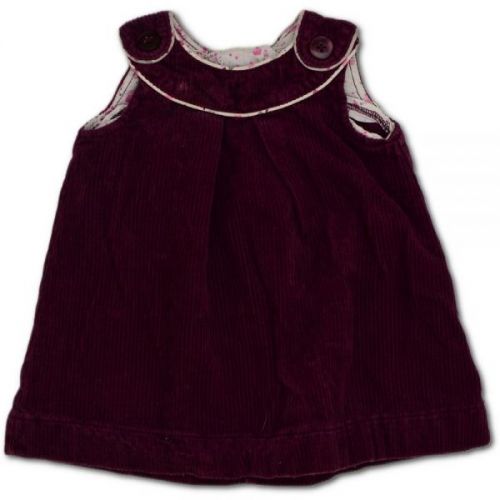 Fialové manšestrové šaty H & M , vel. 68
