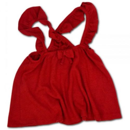 Červené fleecové šaty F & F, vel. 92