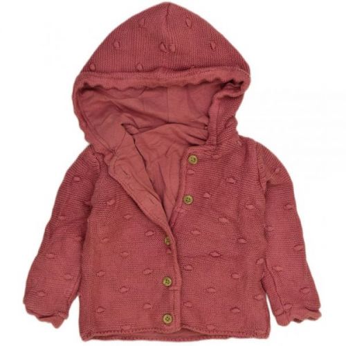 Růžový svetrový zateplený kabátek Tu, vel. 80