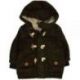 Hnědý zimní kabátek s kapucí, vel. 68