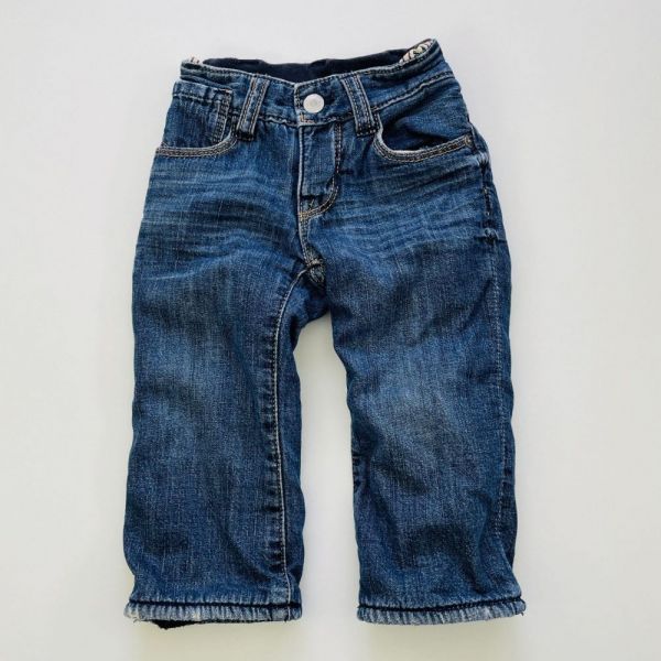 Zateplené jeans s prošoupáním GAP, vel. 68