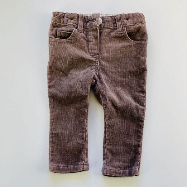 Hnědé manšestrové kalhoty John Lewis, vel. 68