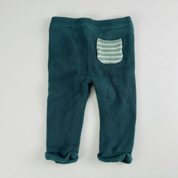 Zelené pletené kalhoty, vel. 68