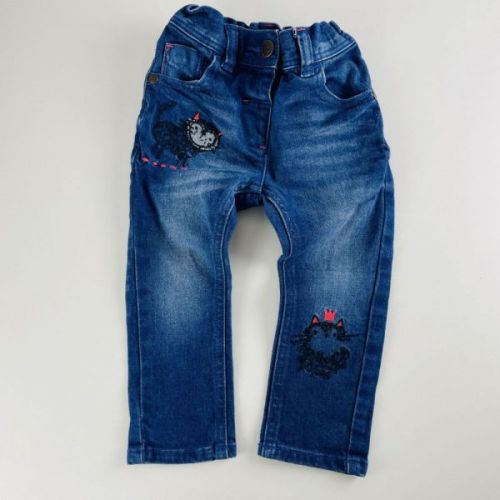 Modré jeans Next, vel. 80