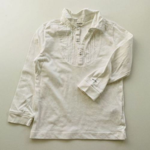 Bílé triko s límečkem Newbie, vel. 98