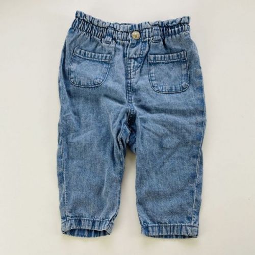 Modré jeans H & M , vel. 74