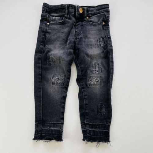 Černé jeans s prošoupáním Primark, vel. 92