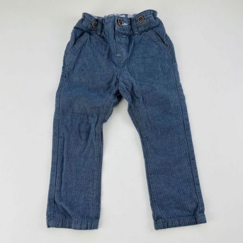 Modré vzorované kalhoty Next, vel. 92