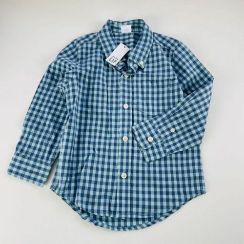 Modrá károvaná košile GAP, vel. 98