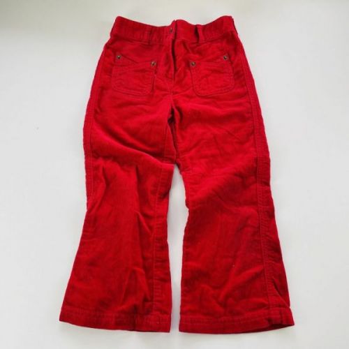 Červené manšestrové kalhoty George, vel. 104