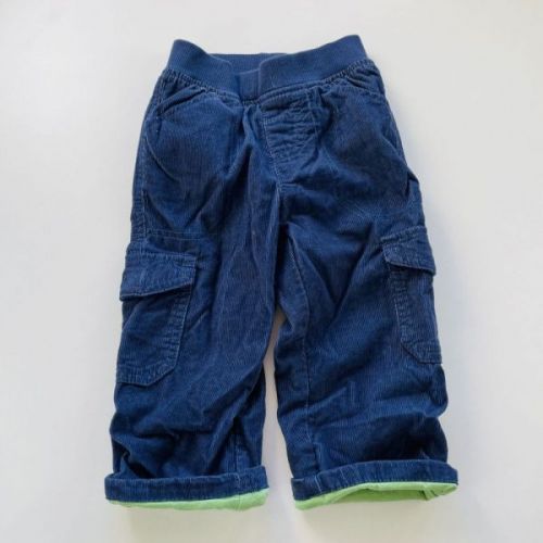 Manšestrové zateplené kalhoty Marks & Spencer, vel. 86