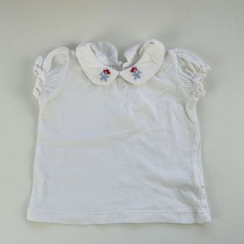 Bílé triko s límečkem Matalan, vel. 68
