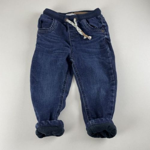 Jeans zateplené kalhoty George, vel. 86