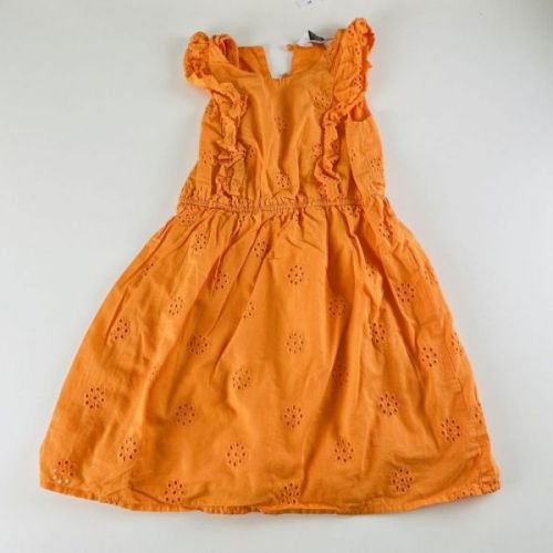 Oranžové šaty se spodničkou Primark, vel. 116