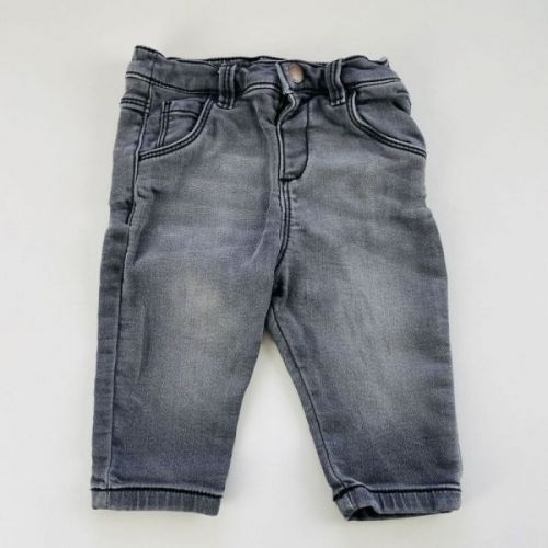 Šedé pružné jeans F & F, vel. 68
