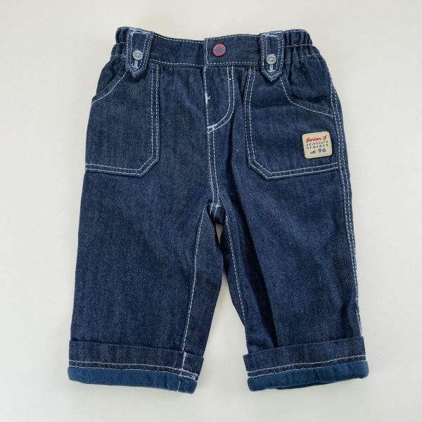 Modré zateplené jeans Jasper Conran, vel. 68