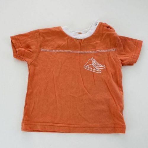 Oranžové triko s teniskami Mini mode, vel. 74