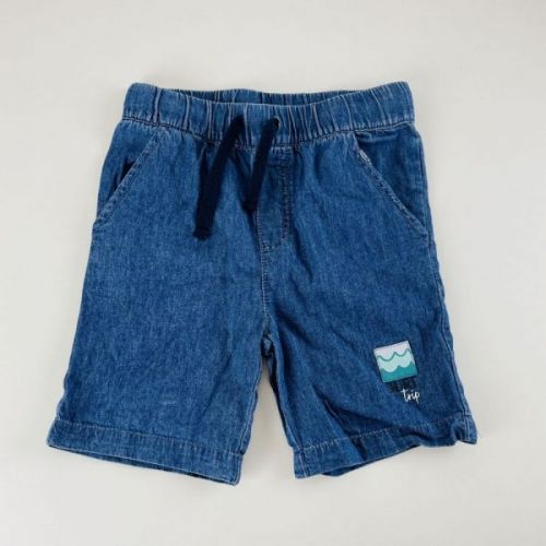 Modré jeans kraťasy, vel. 98