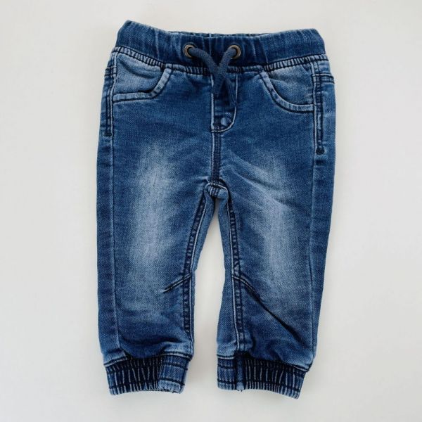Modré jeans kalhoty Matalan, vel. 74
