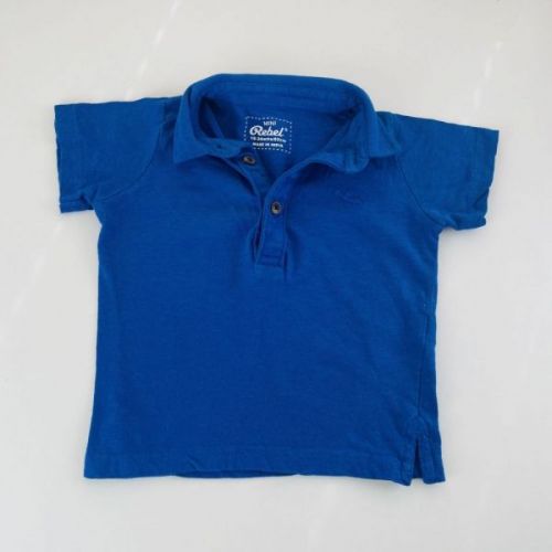 Modré triko s límečkem Primark, vel. 92