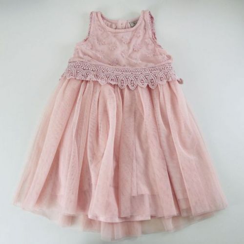 Růžové společenské šaty Next, vel. 104