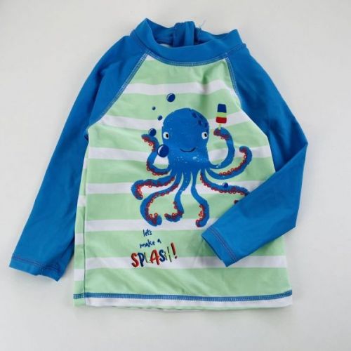 Modré triko na plavání s chobotnicí Matalan, vel. 86