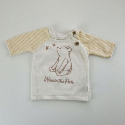 Béžový svetr s medvídkem Pů Disney, vel. 50